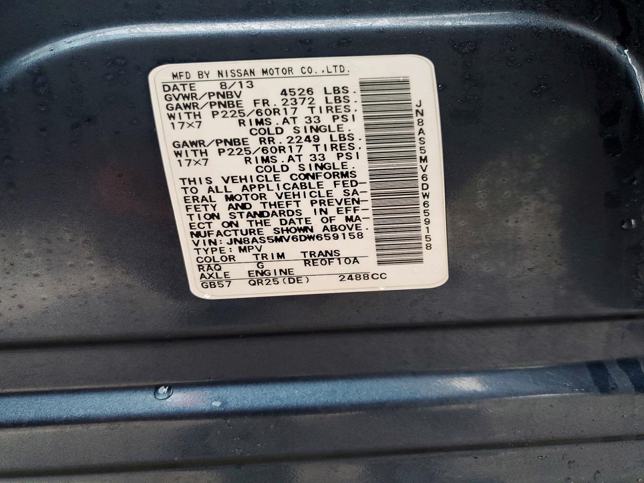 2013 Nissan Rogue S - zdjęcie 13