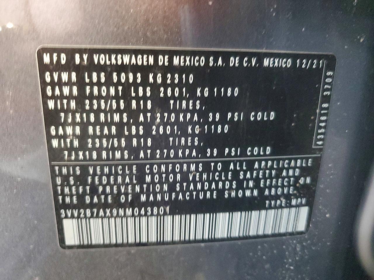 2022 Volkswagen Tiguan Se - zdjęcie 13