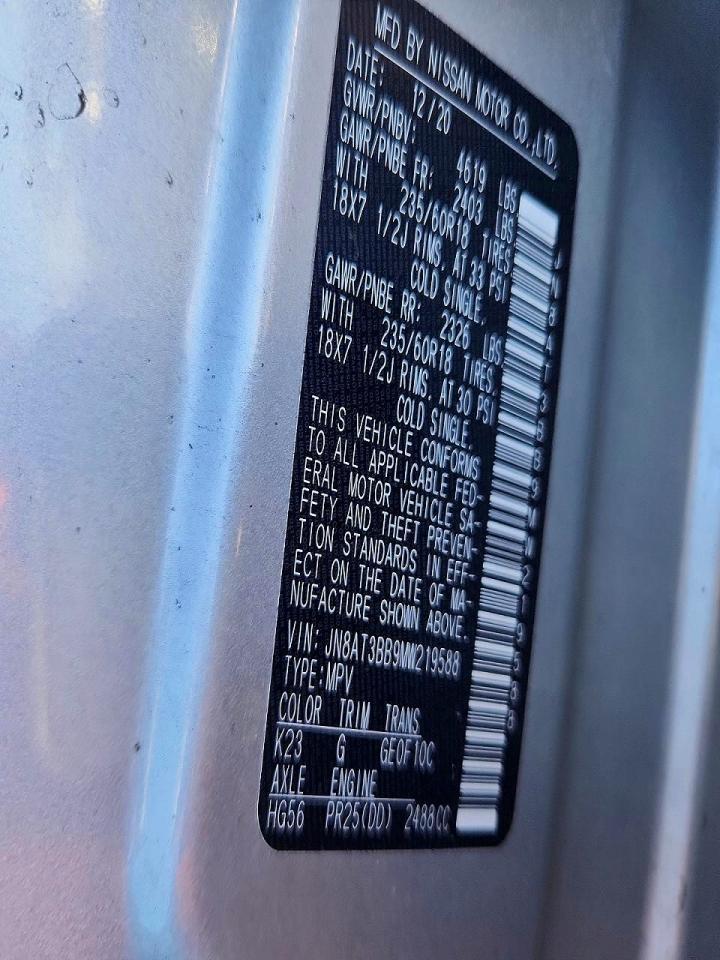 2021 Nissan Rogue Sv - zdjęcie 13