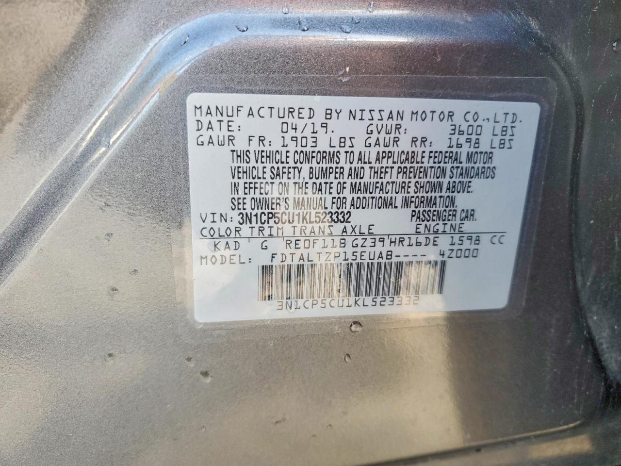 2019 Nissan Kicks Sr - zdjęcie 13