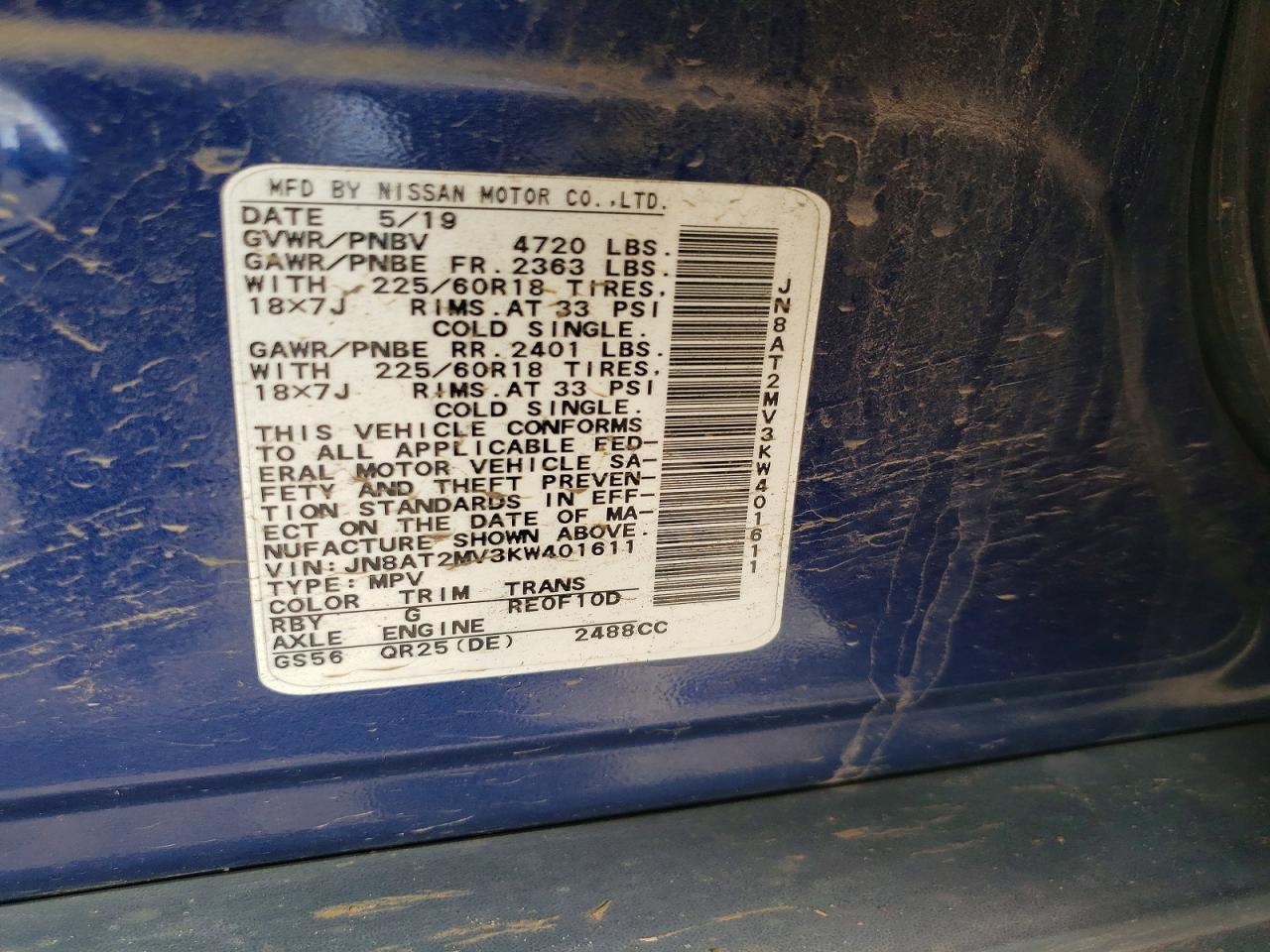 2019 Nissan Rogue Sv - zdjęcie 13