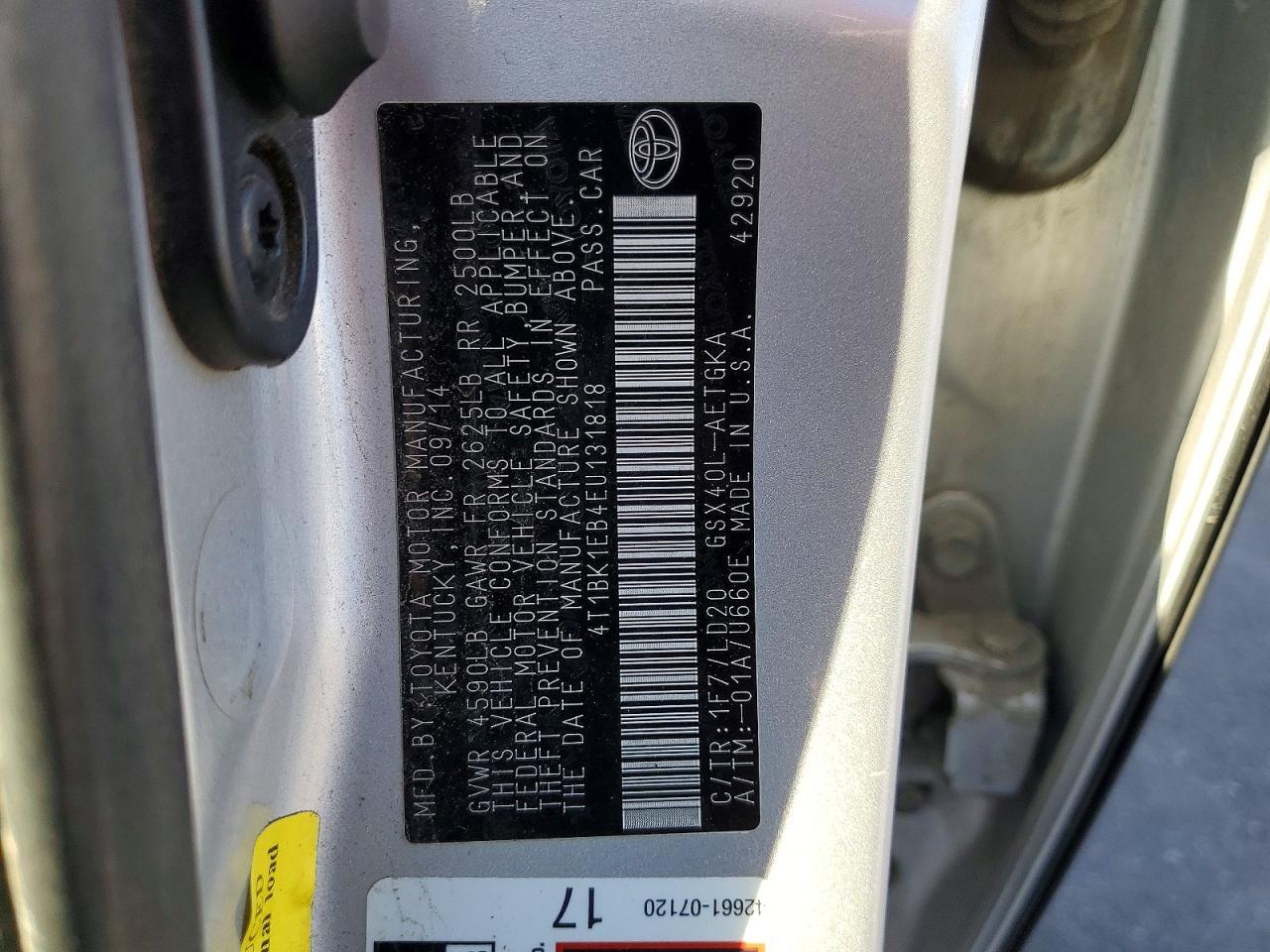 2014 Toyota Avalon Xle - zdjęcie 12