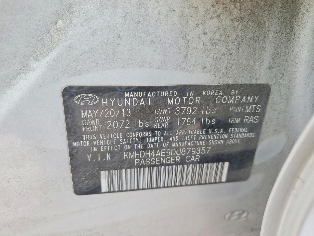 2013 Hyundai Elantra Gls - zdjęcie 12