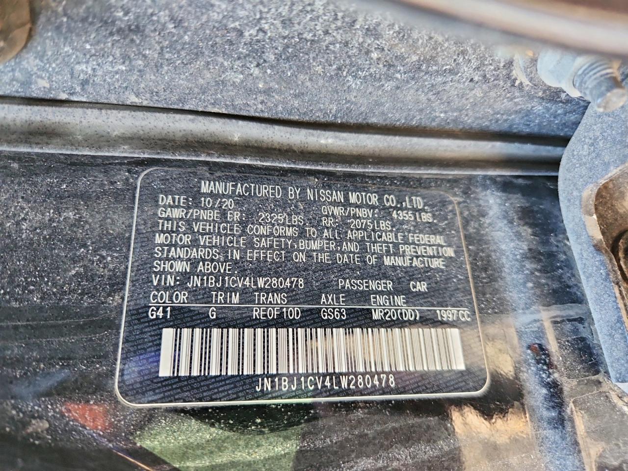 2020 Nissan Rogue Sport S - zdjęcie 13