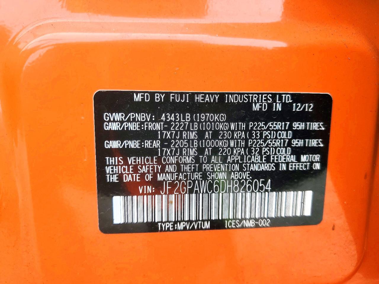 2013 Subaru Xv Crosstrek 2.0 Premium - zdjęcie 12