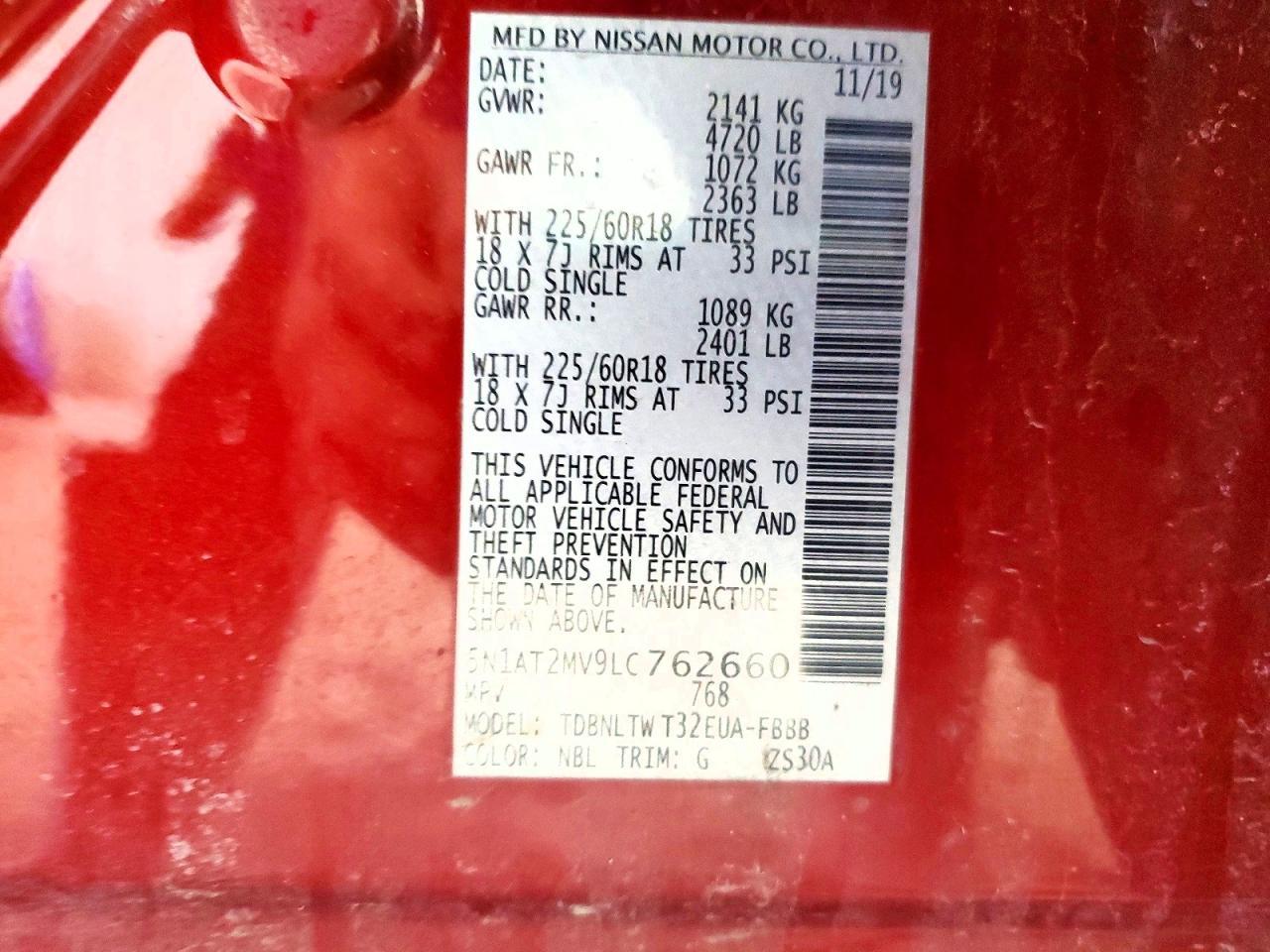 2020 Nissan Rogue Sv - zdjęcie 13