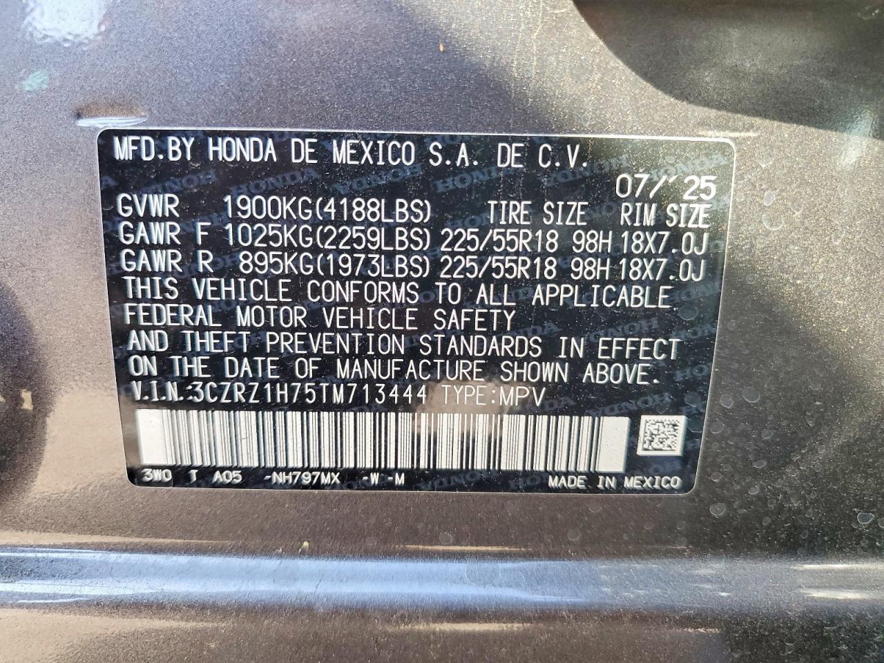 2026 Honda Hr-V Exl - zdjęcie 13