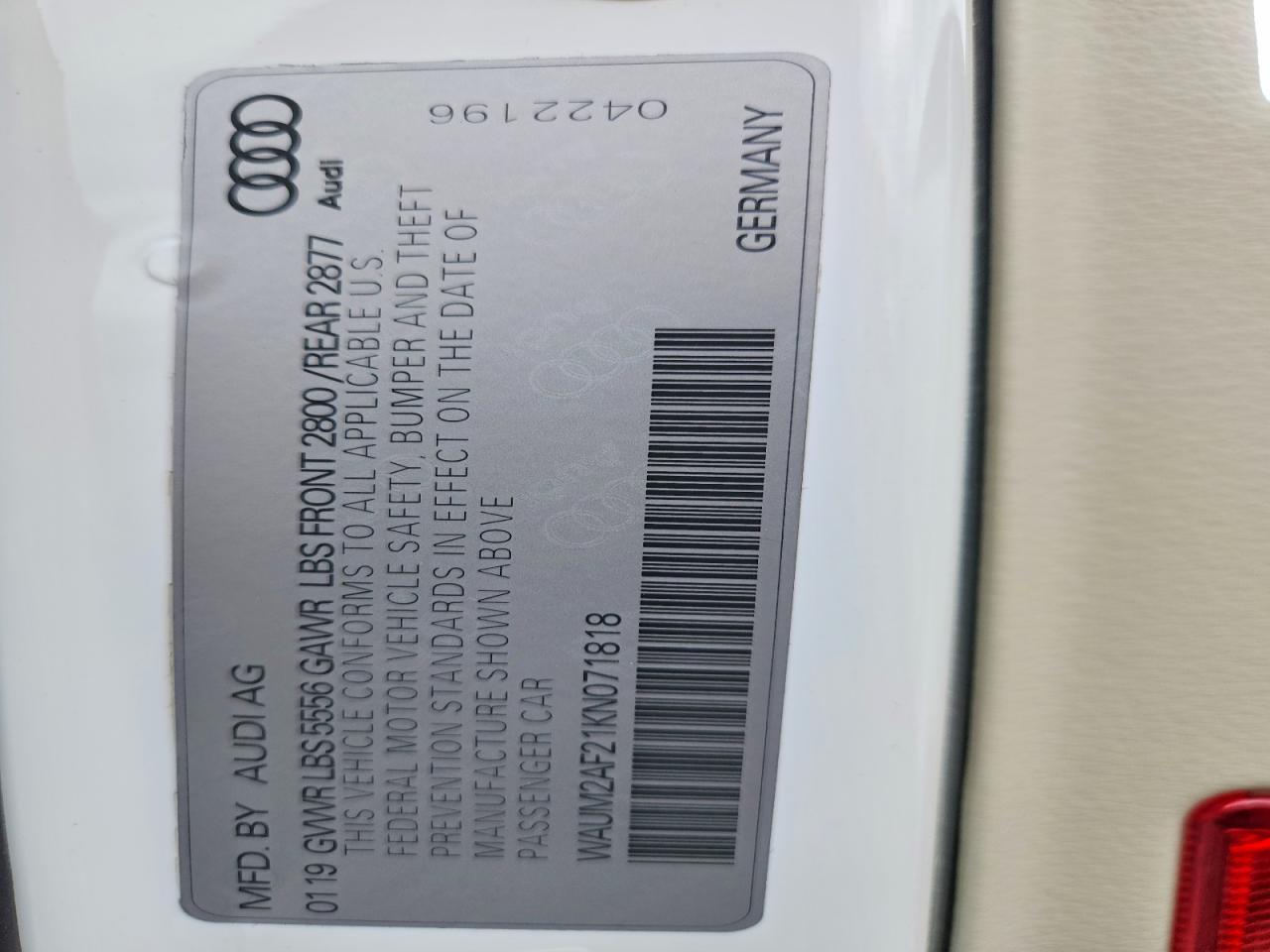 2019 Audi A6 Prestige - zdjęcie 12