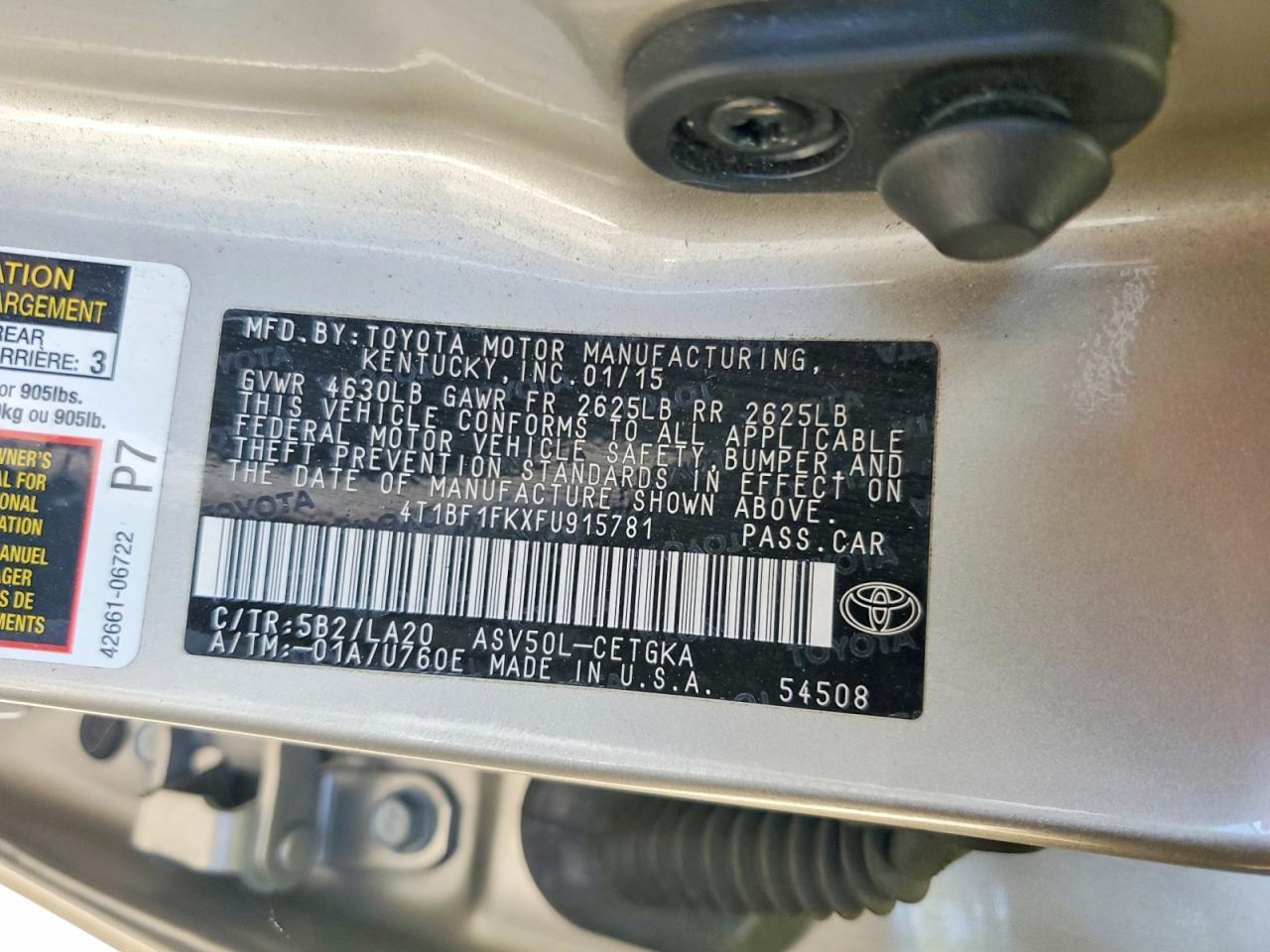 2015 Toyota Camry Xle - zdjęcie 12