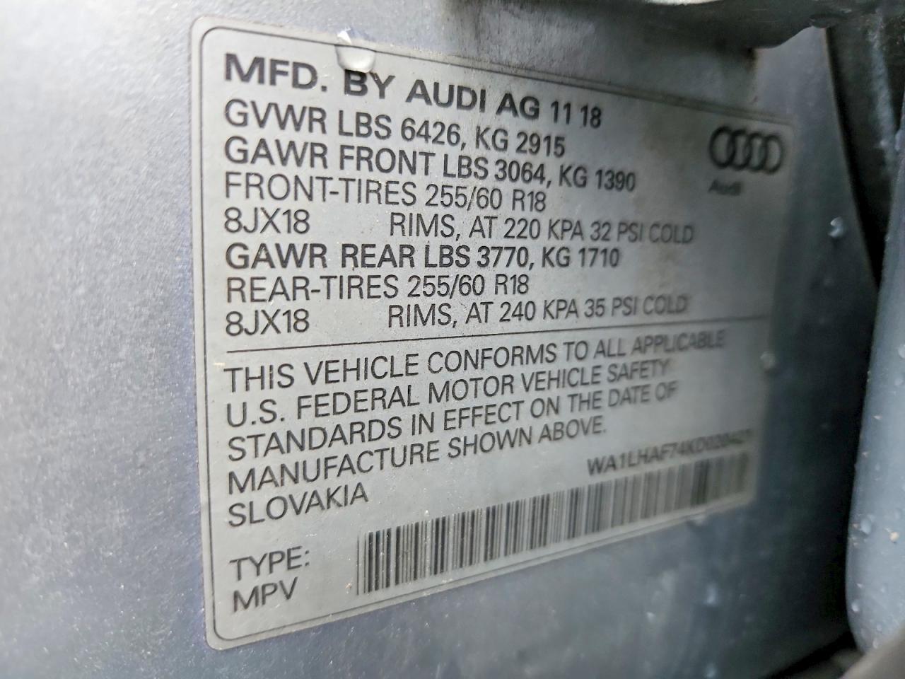 2019 Audi Q7 Premium Plus - zdjęcie 14