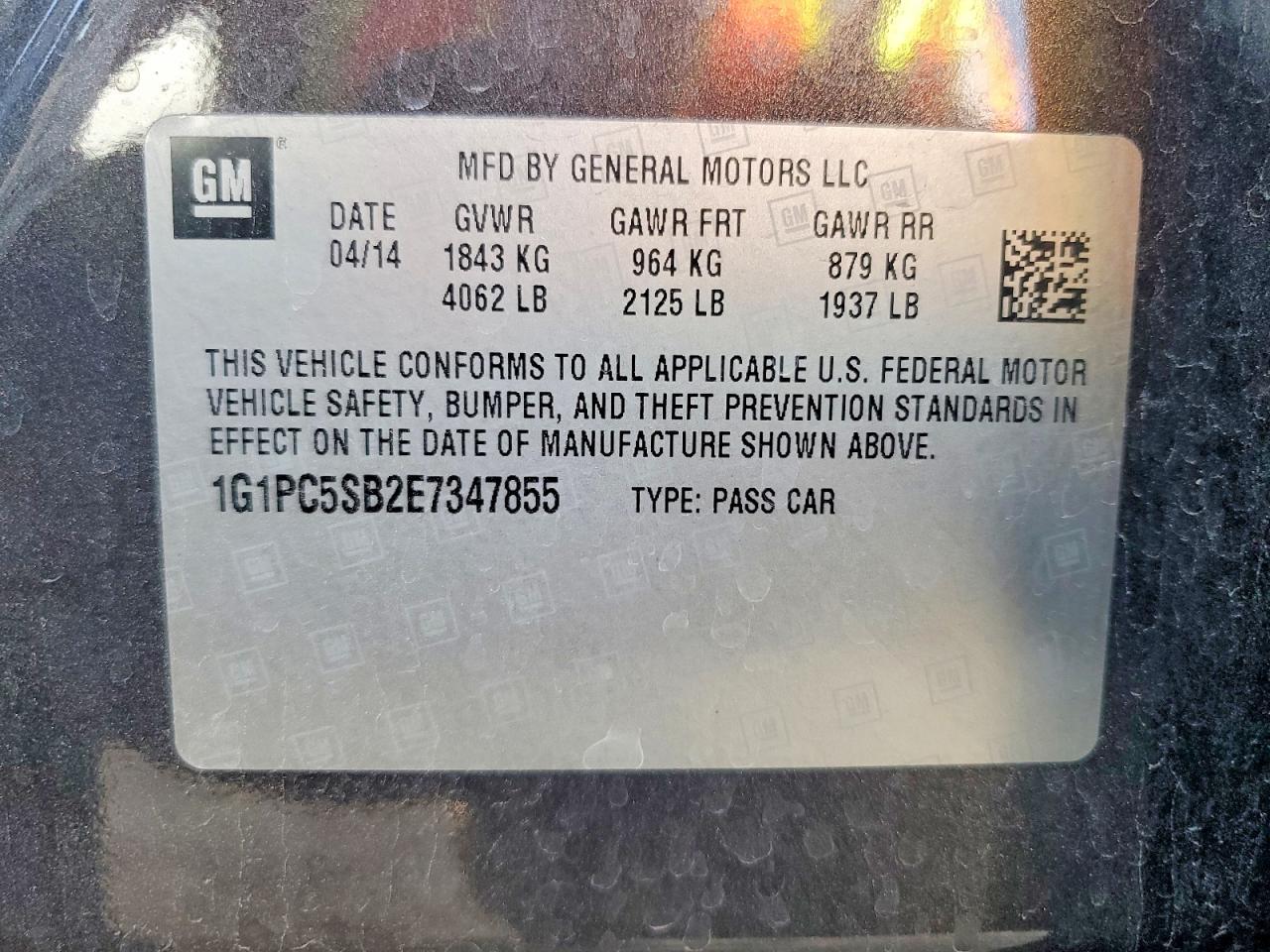 2014 Chevrolet Cruze Lt - zdjęcie 12