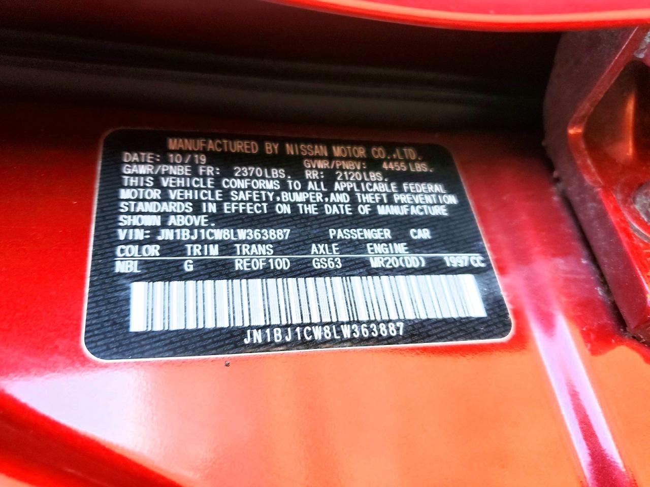 2020 Nissan Rogue Sport Sl - zdjęcie 14