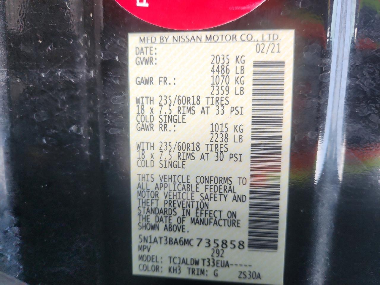 2021 Nissan Rogue Sv - zdjęcie 13