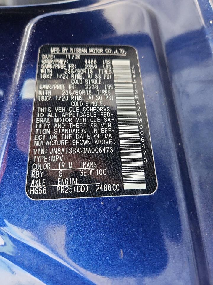 2021 Nissan Rogue Sv - zdjęcie 13