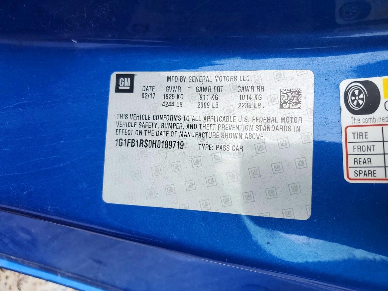 2017 Chevrolet Camaro Lt - zdjęcie 12