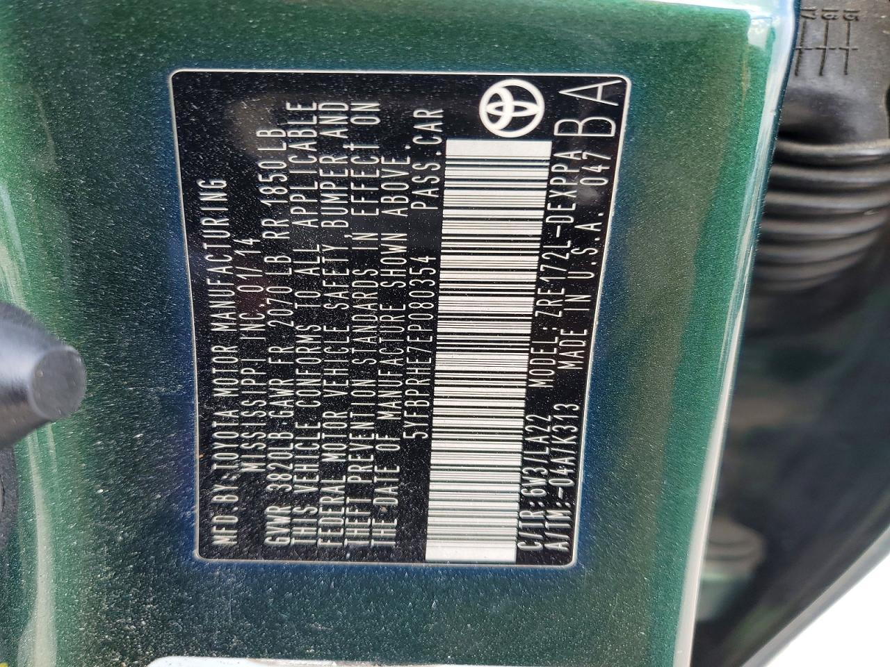 2014 Toyota Corolla Le Eco Premium - zdjęcie 12