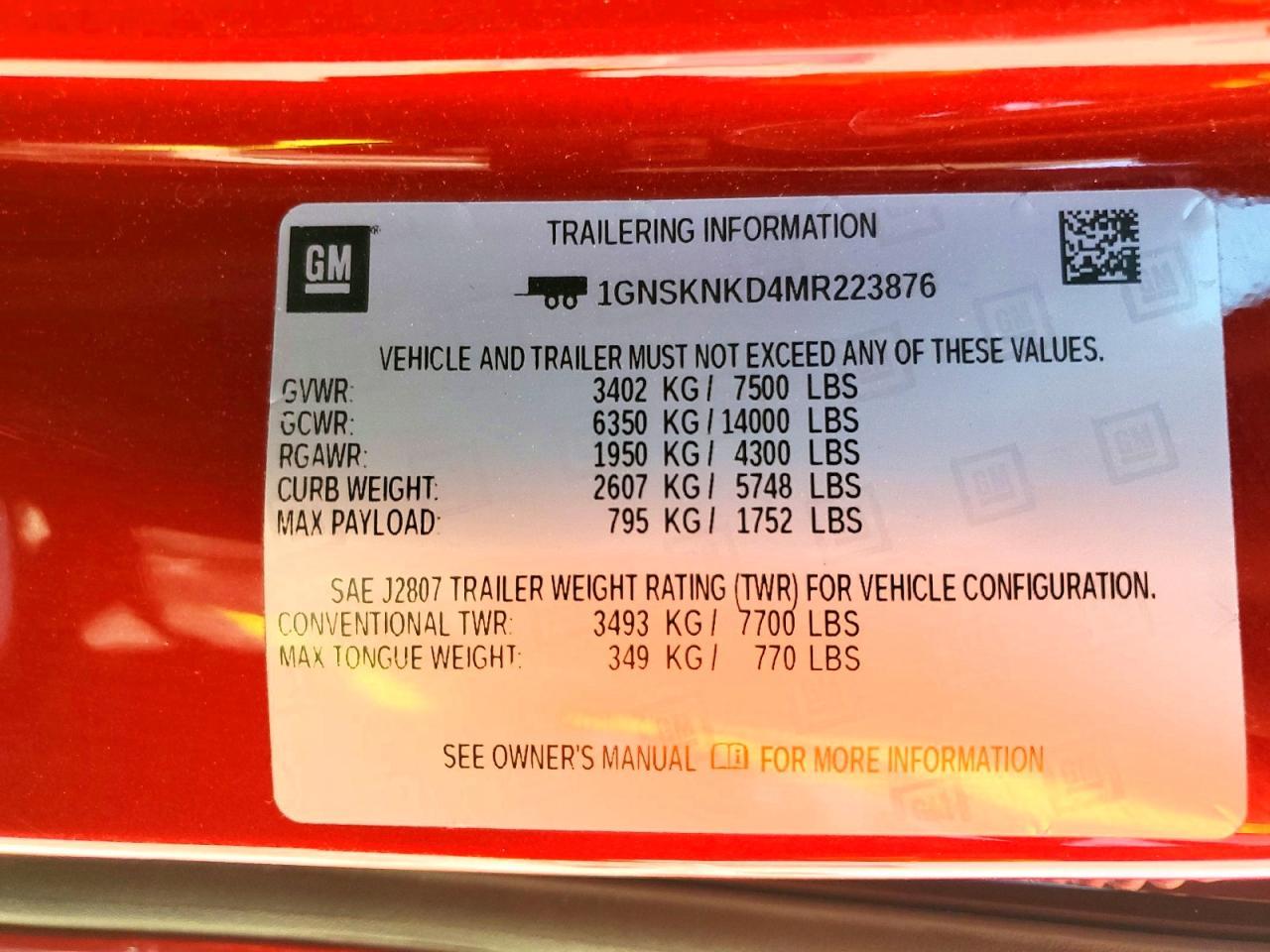 2021 Chevrolet Tahoe K1500 Lt - zdjęcie 13