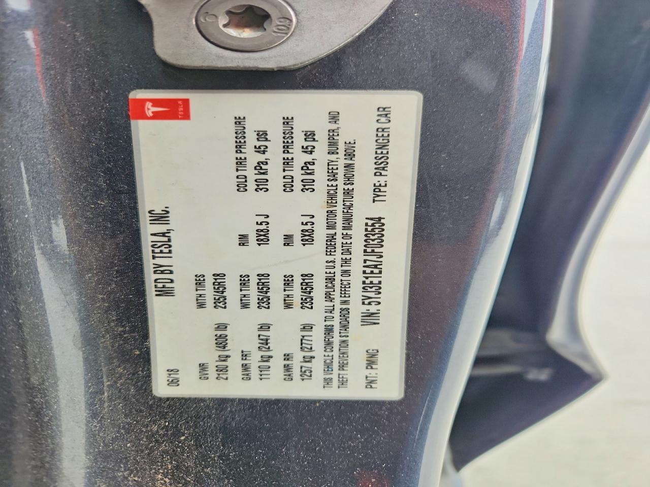 2018 Tesla Model 3 - zdjęcie 12