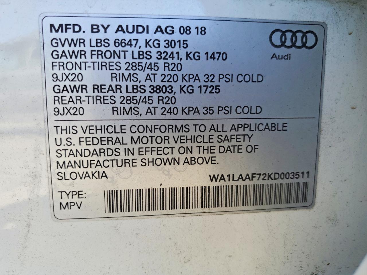 2019 Audi Q7 Premium Plus - zdjęcie 13