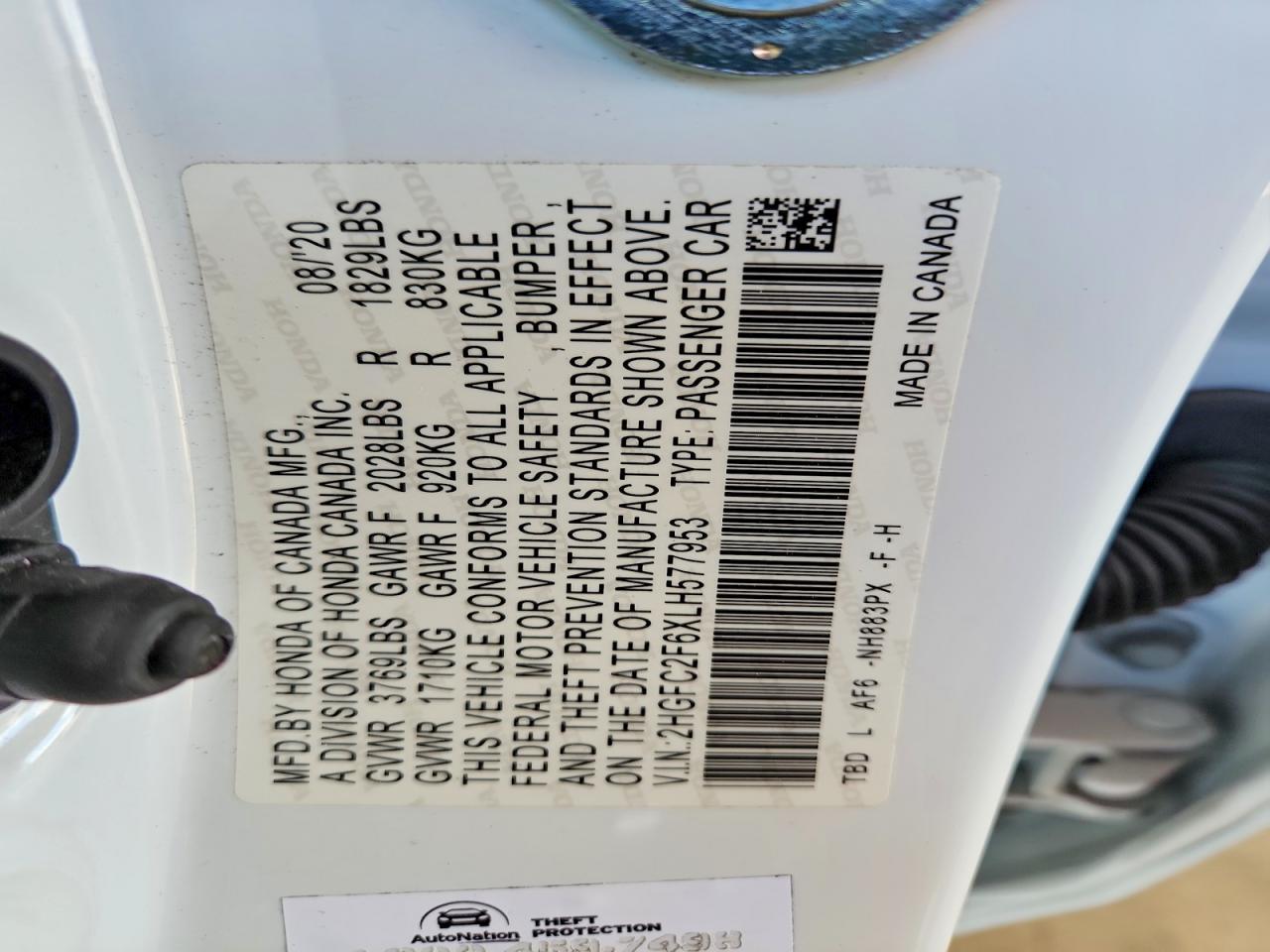 2020 Honda Civic Lx - zdjęcie 13