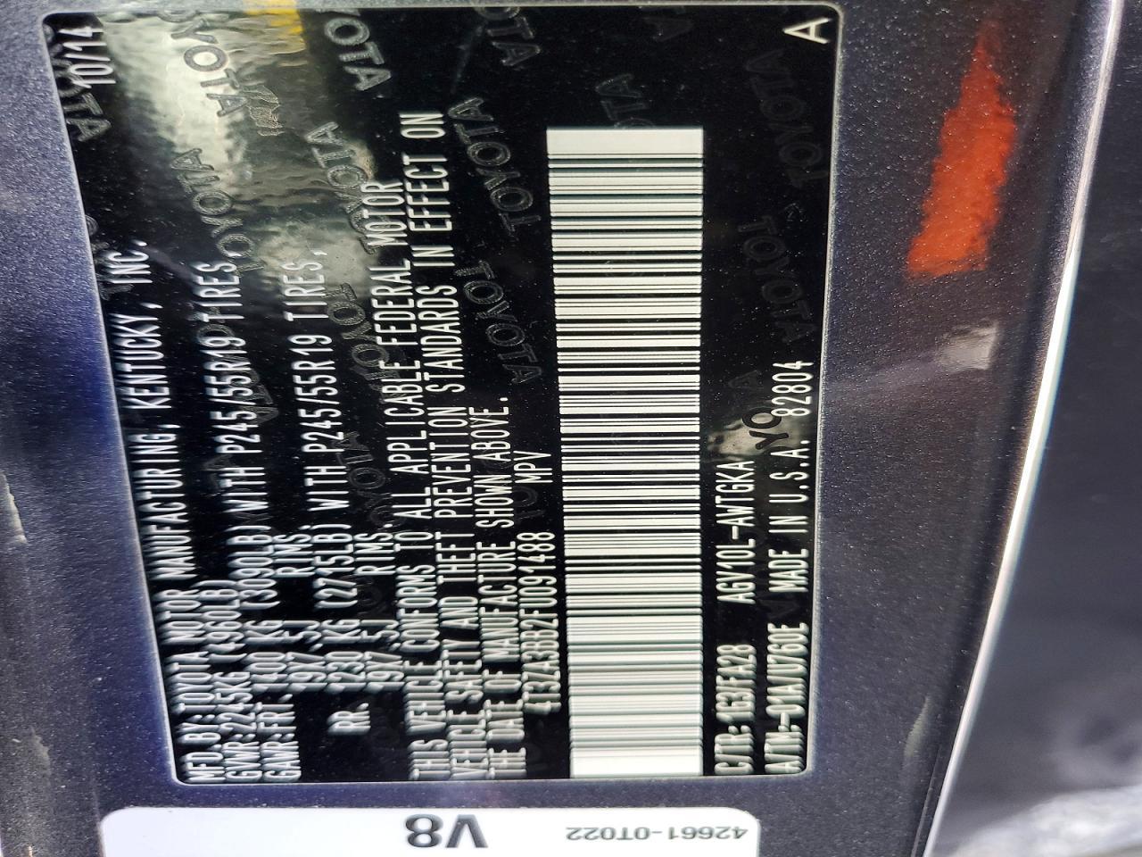 2015 Toyota Venza Le - zdjęcie 14