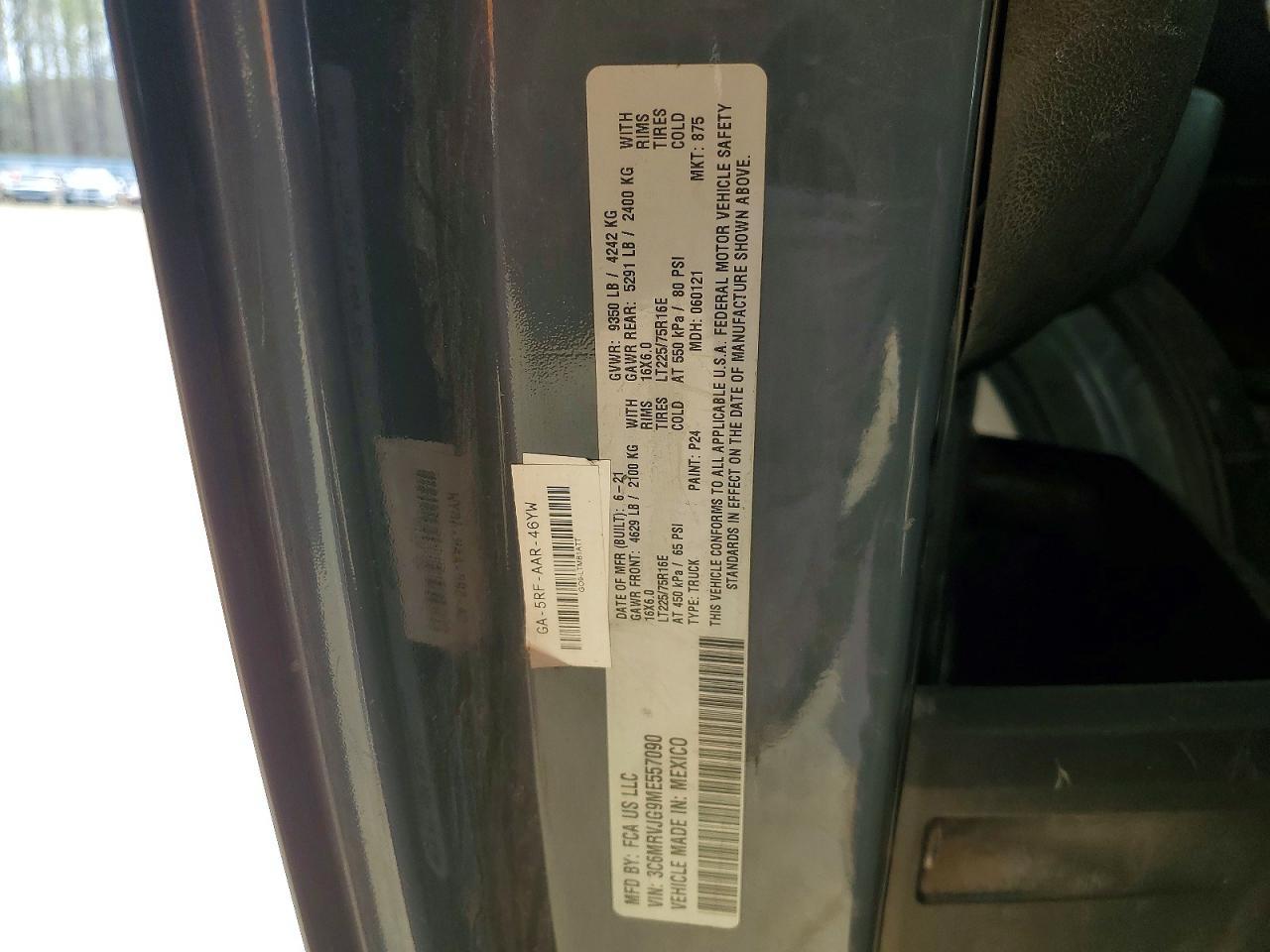 2021 Ram Promaster 3500 3500 High - zdjęcie 13