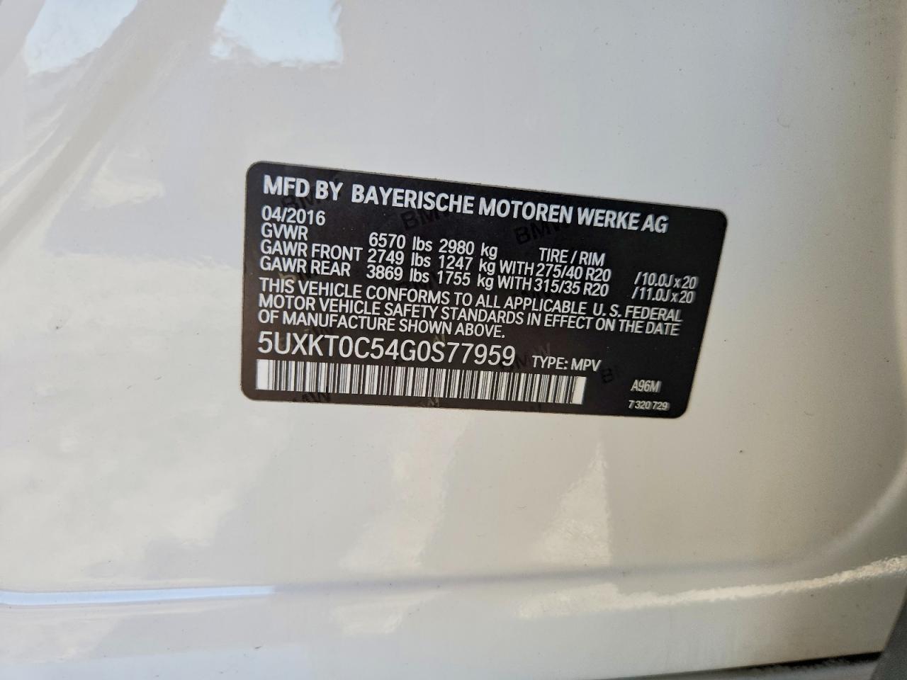 2016 BMW X5 Xdr40E - zdjęcie 12