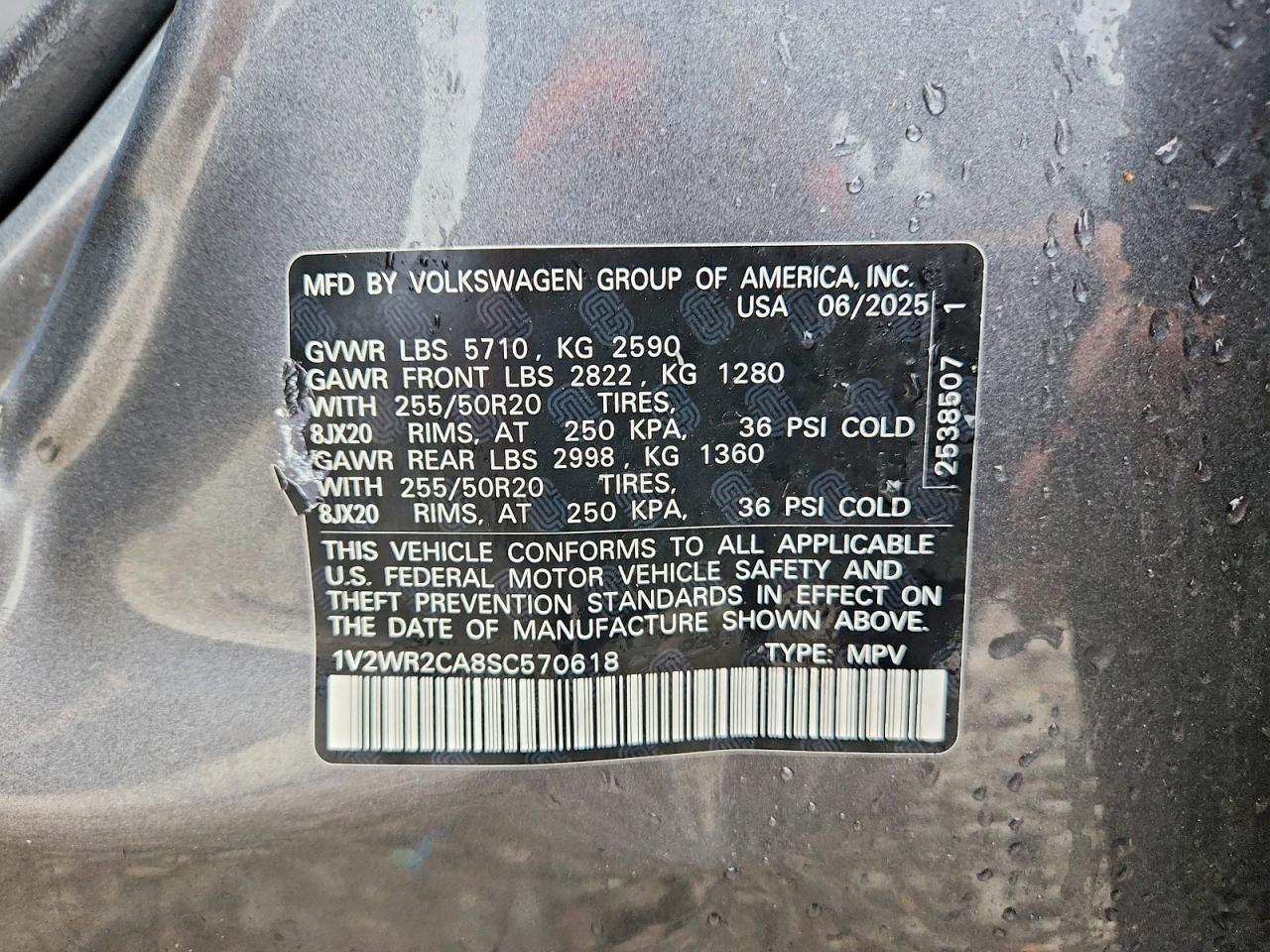 2025 Volkswagen Atlas Se - zdjęcie 13