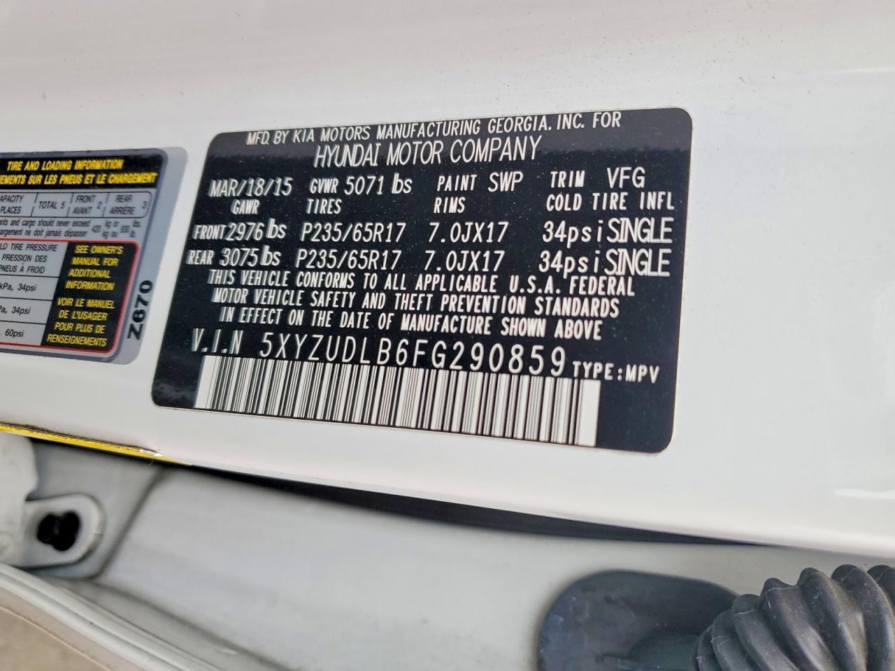 2015 Hyundai Santa Fe Sport 2.4L - zdjęcie 14