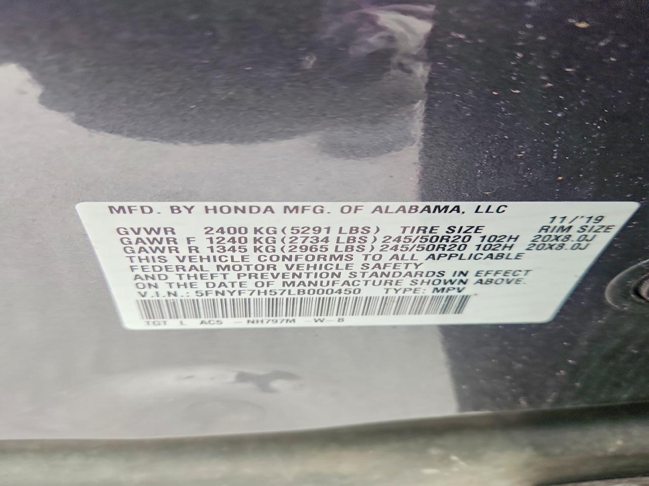 2020 Honda Passport Exl - zdjęcie 13