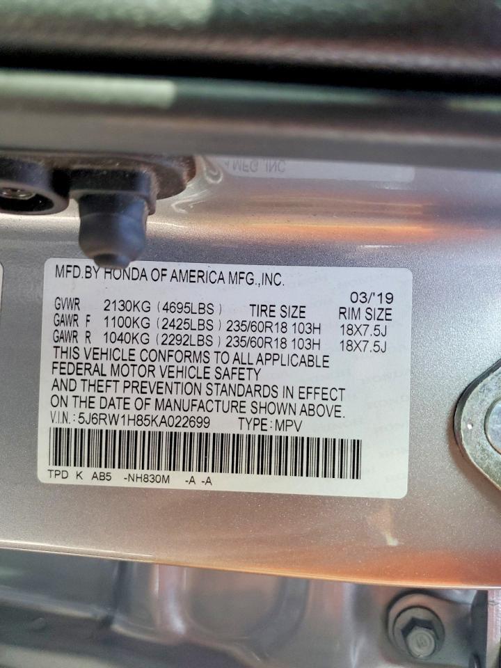 2019 Honda Cr-V Exl - zdjęcie 14