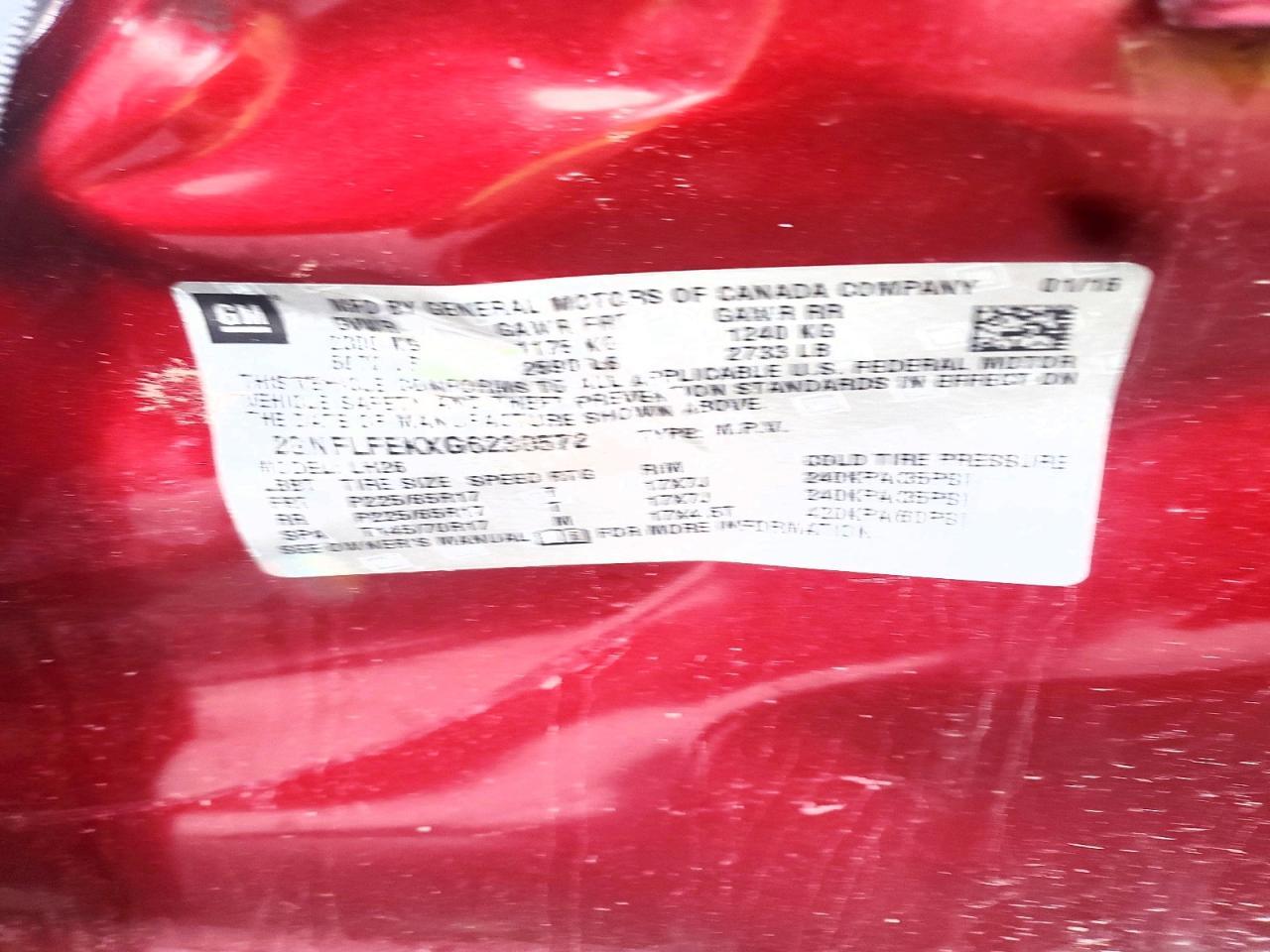 2016 Chevrolet Equinox Lt - zdjęcie 13