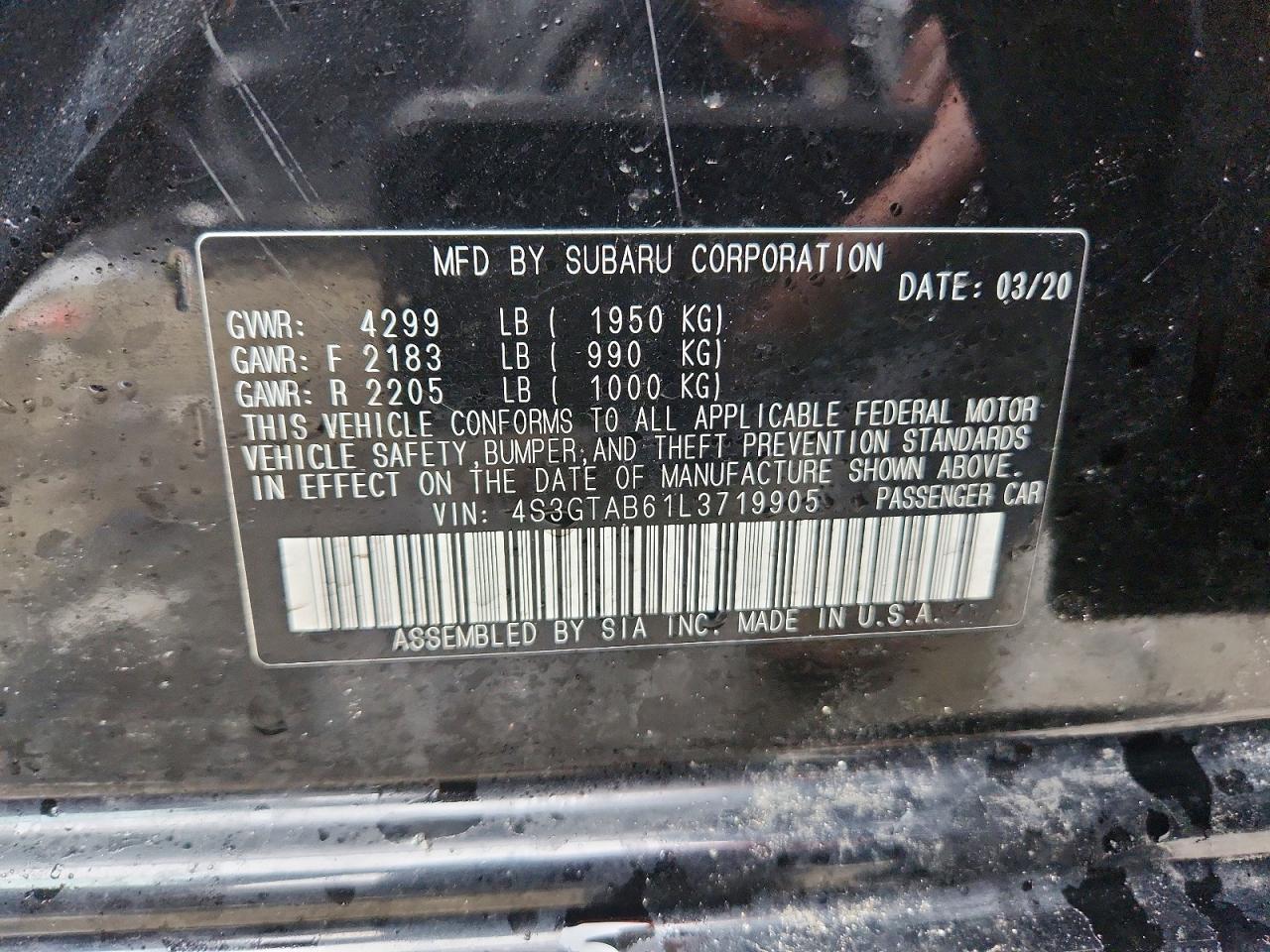 2020 Subaru Impreza - zdjęcie 12