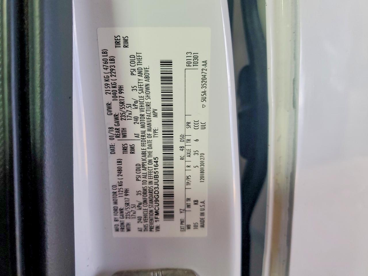 2018 Ford Escape - zdjęcie 12