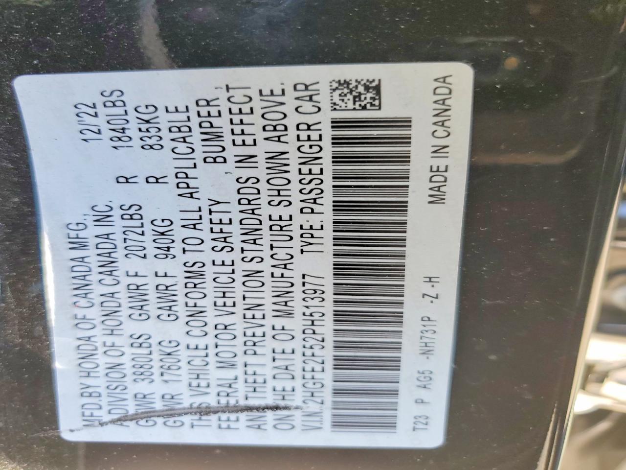 2023 Honda Civic Sport - zdjęcie 13