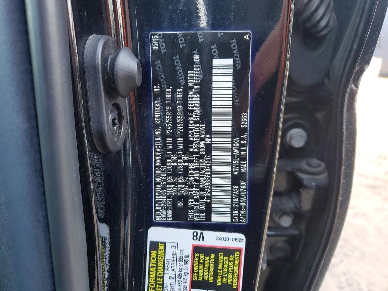 2015 Toyota Venza Le - zdjęcie 13