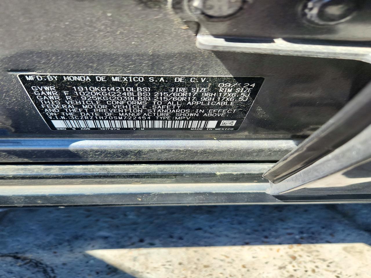 2025 Honda Hr-V Exl - zdjęcie 12