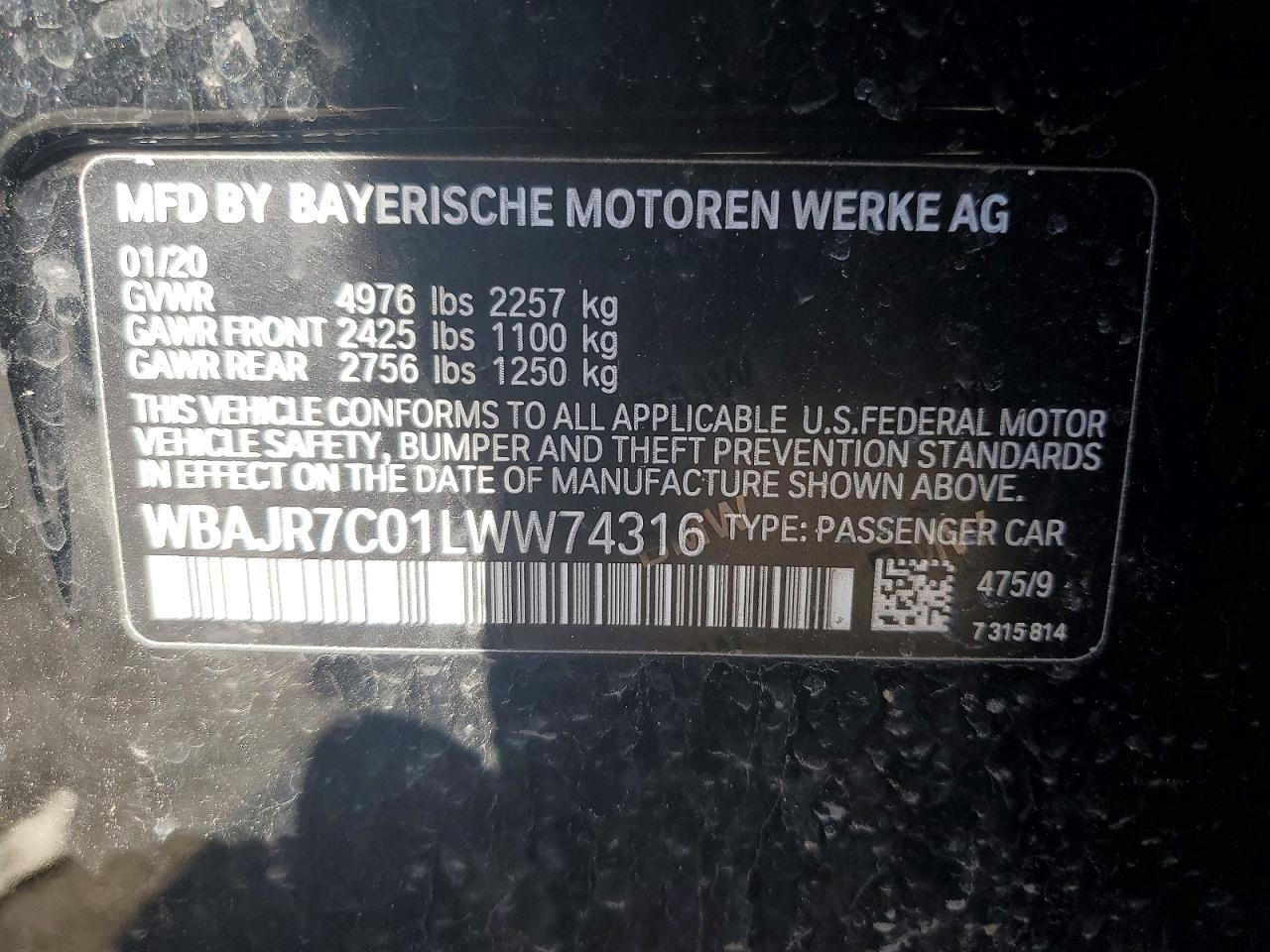 2020 BMW 530 Xi - zdjęcie 12