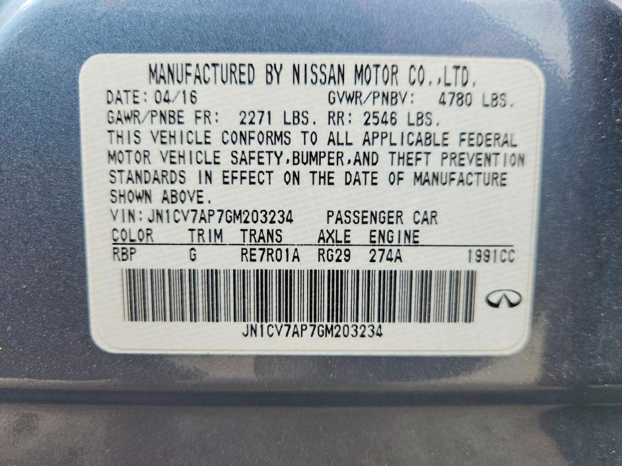 2016 Infiniti Q50 2.0T Premium - zdjęcie 12