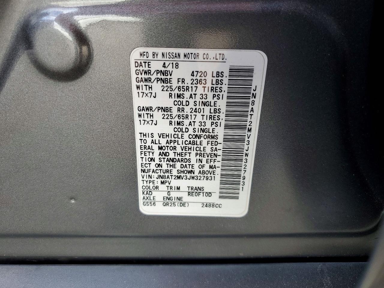 2018 Nissan Rogue S - zdjęcie 12