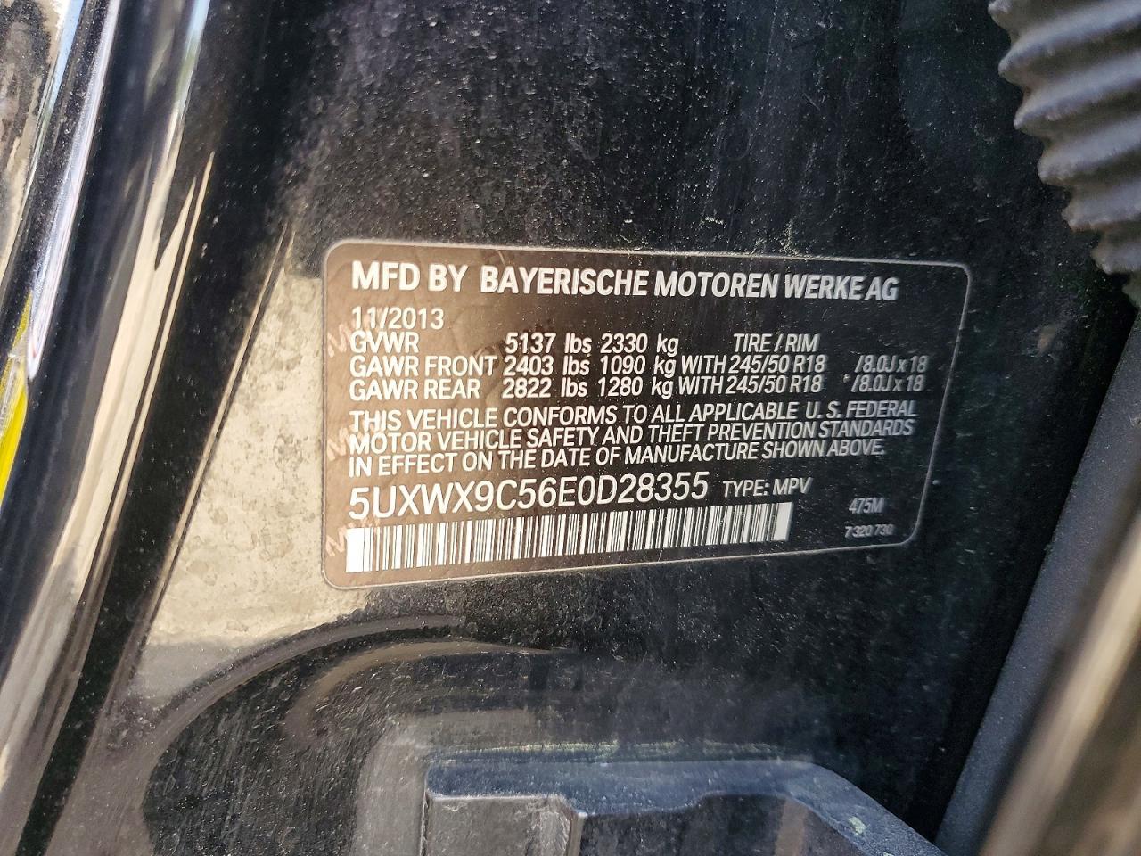 2014 BMW X3 xDrive28I - zdjęcie 12