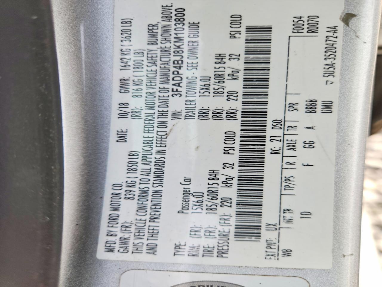 2019 Ford Fiesta Se - zdjęcie 12