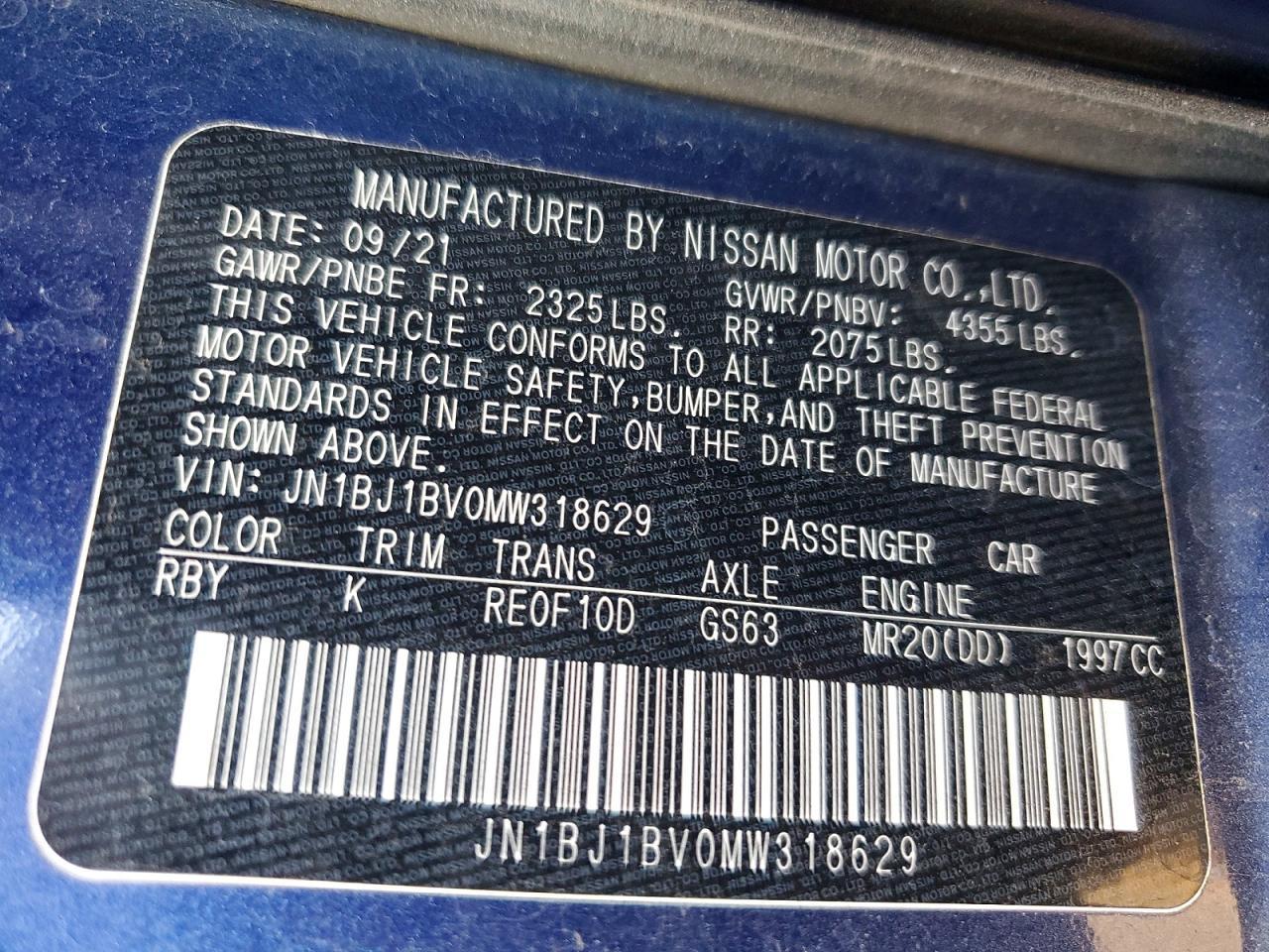 2021 Nissan Rogue Sport Sv - zdjęcie 13