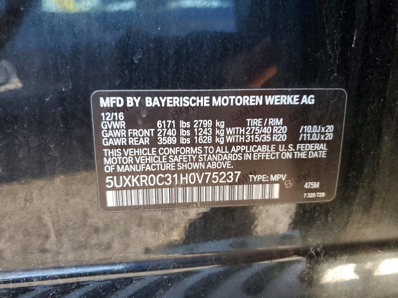 2017 BMW X5 xDrive35I - zdjęcie 13