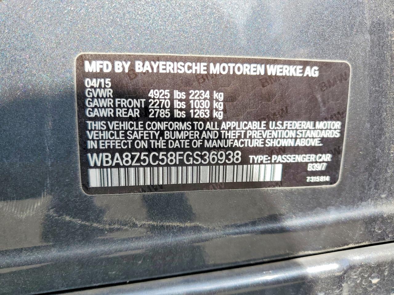 2015 BMW 328 Xigt Sulev - zdjęcie 12