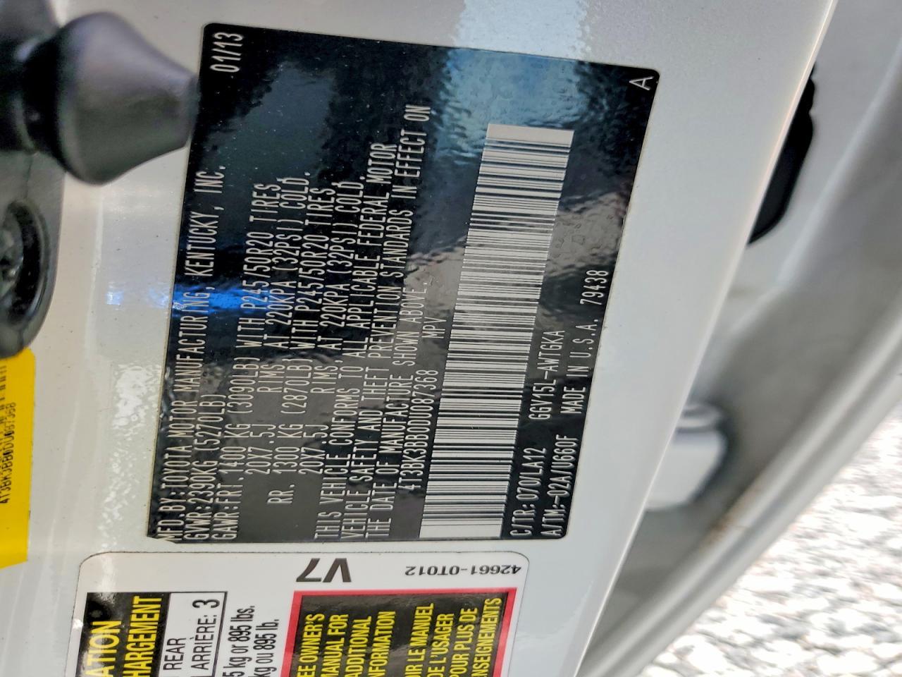 2013 Toyota Venza Xle - zdjęcie 13