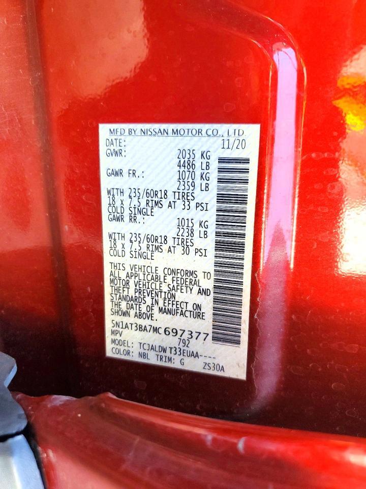 2021 Nissan Rogue Sv - zdjęcie 14