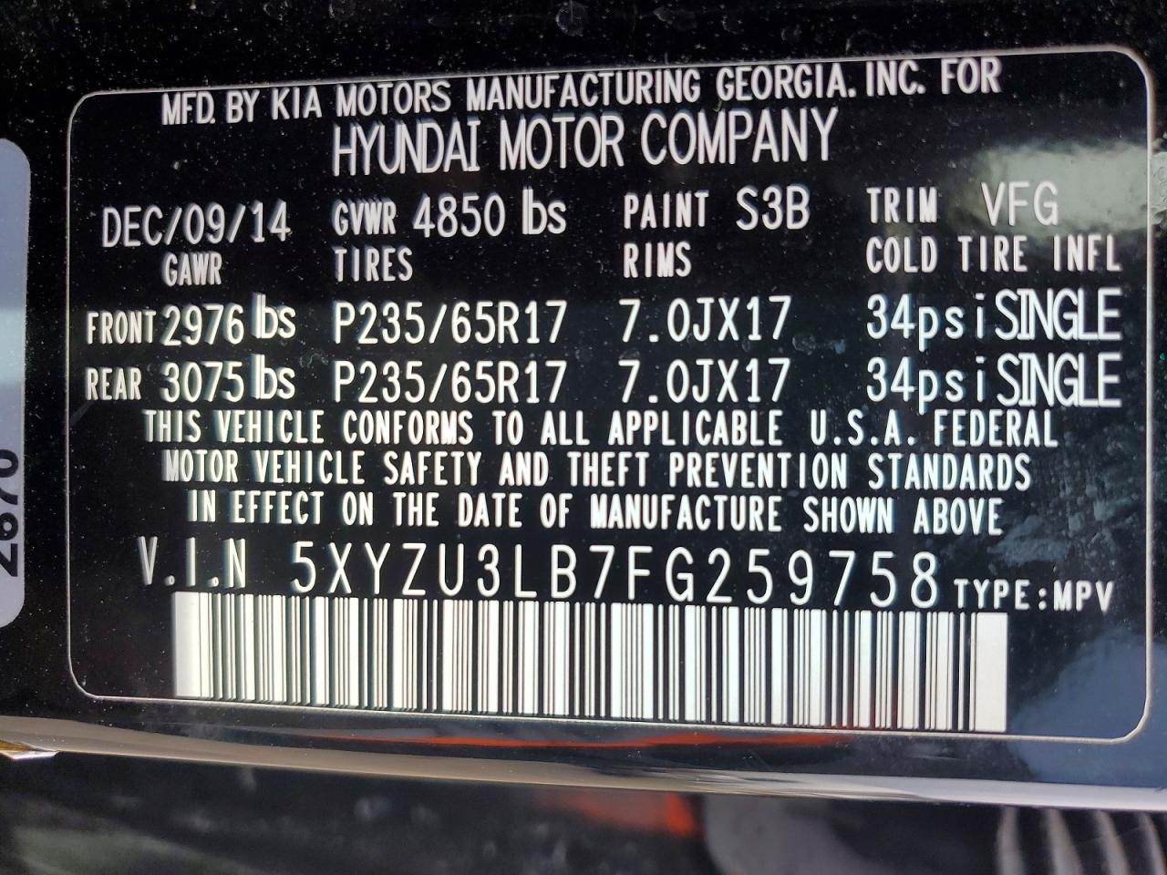 2015 Hyundai Santa Fe Sport 2.4L - zdjęcie 13