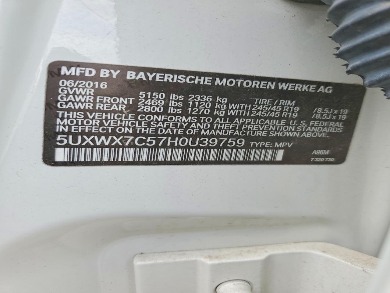 2017 BMW X3 xDrive35I - zdjęcie 13