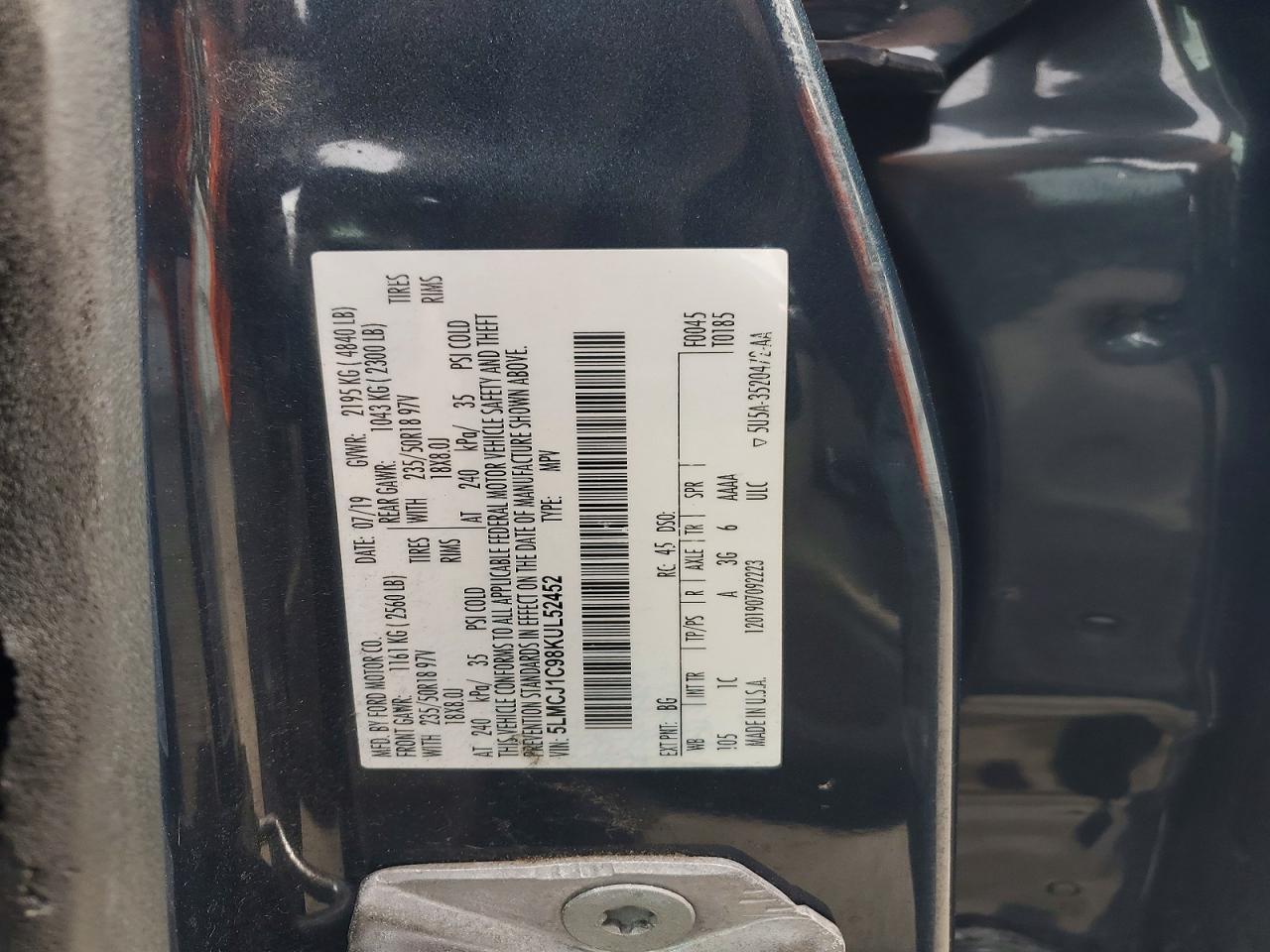 2019 Lincoln Townhouse Mkc - zdjęcie 13